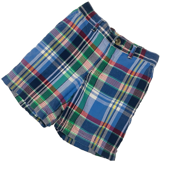 Ralph Lauren Other - Ralph Lauren Plaid Shorts Kids 24 Months Blue Green Red Cotton Elastic Waist‎